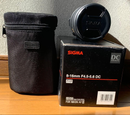 Sigma Lens (Zoom) 8-16Mm F4.5-5.6 Dc