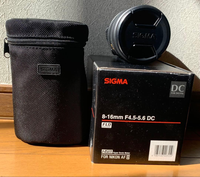 Sigma Lens (Zoom) 8-16Mm F4.5-5.6 Dc