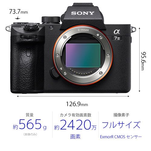 Mirrorless Interchangeable Lips Sony 7 Iii Ilce-7M3