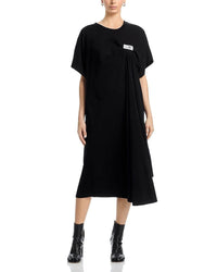 Maison Martin Margiela Long Sleeves, Three Quarter Sleeve Mm6 Round Neck Midi