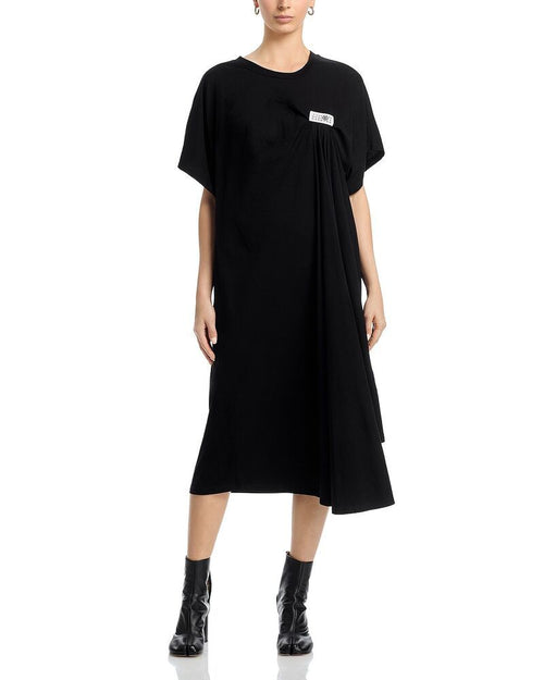 Maison Martin Margiela Long Sleeves, Three Quarter Sleeve Mm6 Round Neck Midi