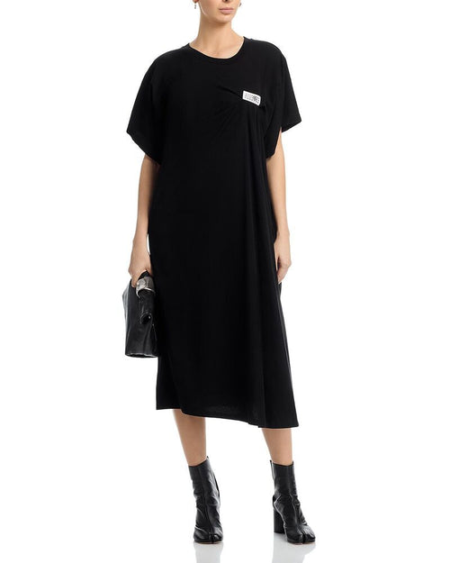 Maison Martin Margiela Long Sleeves, Three Quarter Sleeve Mm6 Round Neck Midi