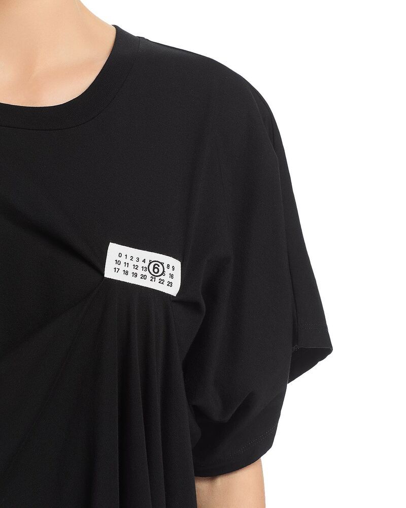 Maison Martin Margiela Long Sleeves, Three Quarter Sleeve Mm6 Round Neck Midi
