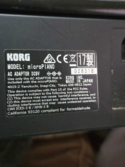 Korg Keyboards Digital Pianos Micropiano 61