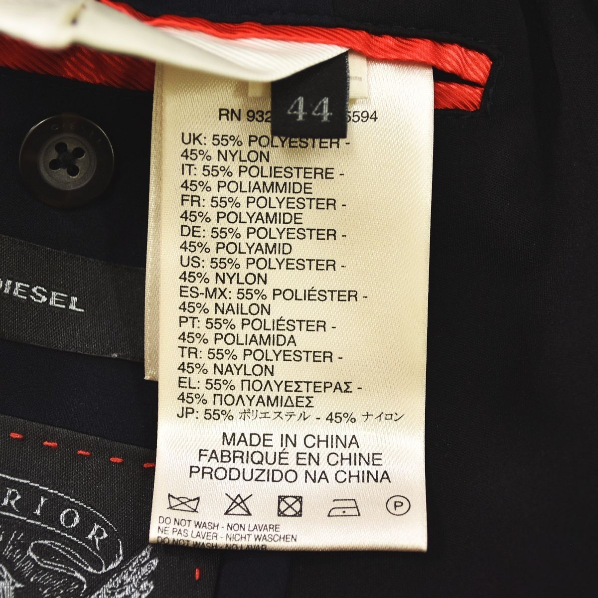 Diesel Tailored Jacket 2B Superior Protection 44 X