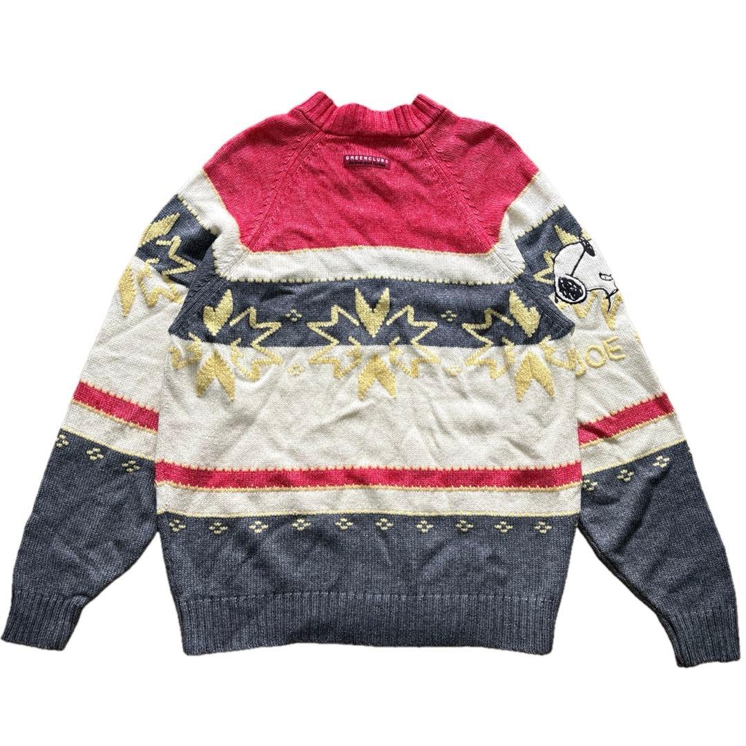 Green Clubs Knit Sweater Greenclubs Peanuts 5