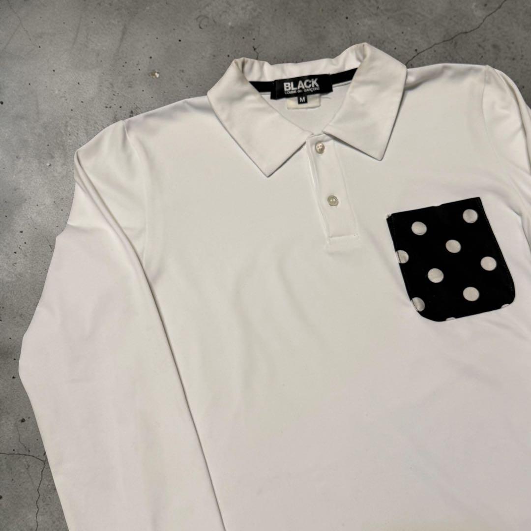 Black Comme Des Garcons Long Sleeve Dot