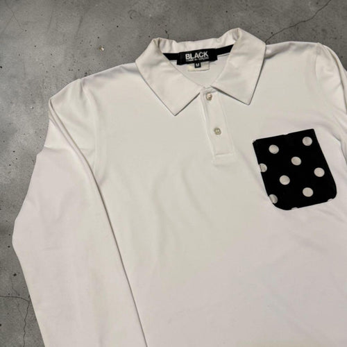 Black Comme Des Garcons Long-Sleeve Dot
