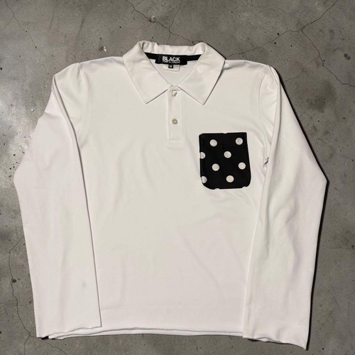 Black Comme Des Garcons Long-Sleeve Dot