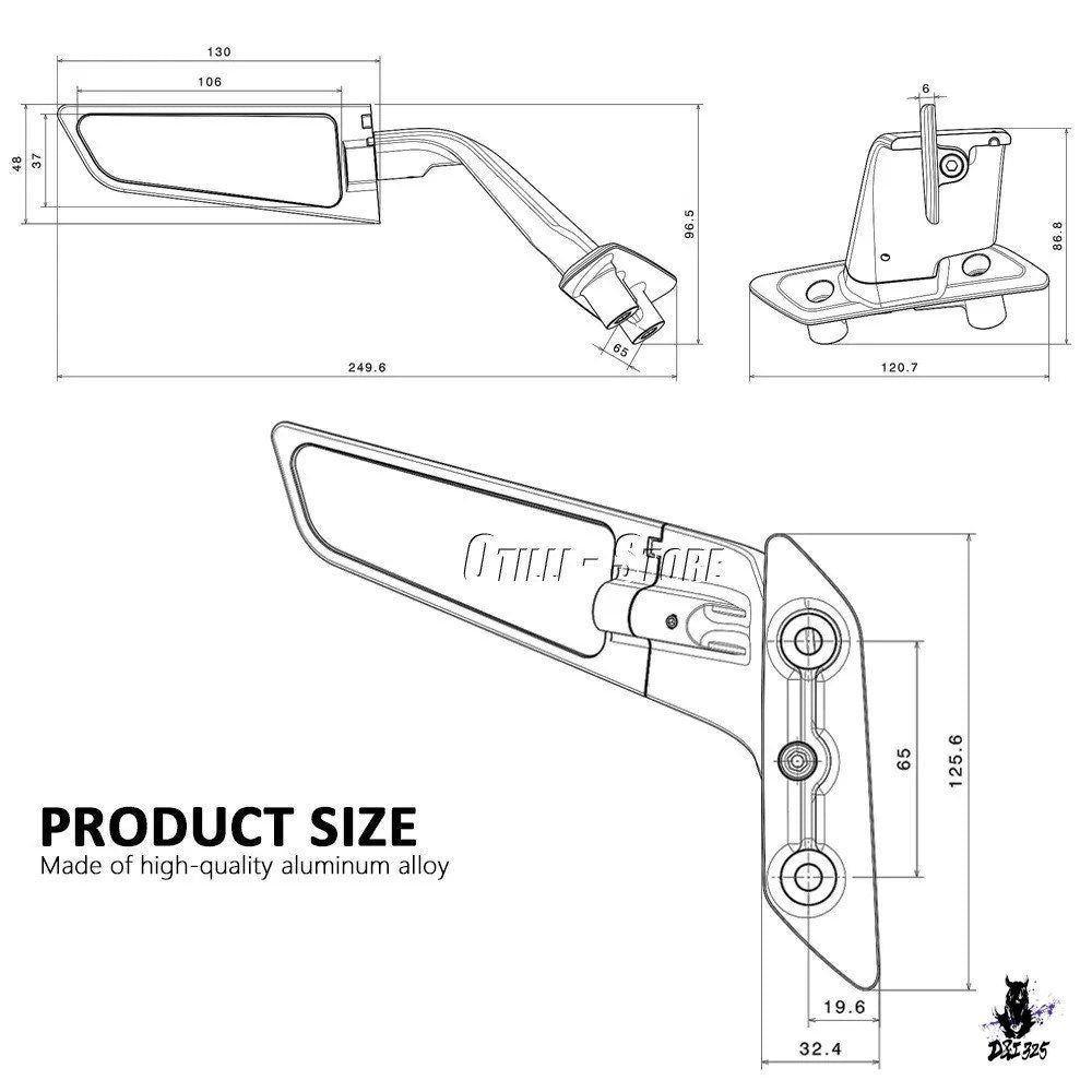Mirror Tmax 560 2022-2024 Tmax500 T-Max530