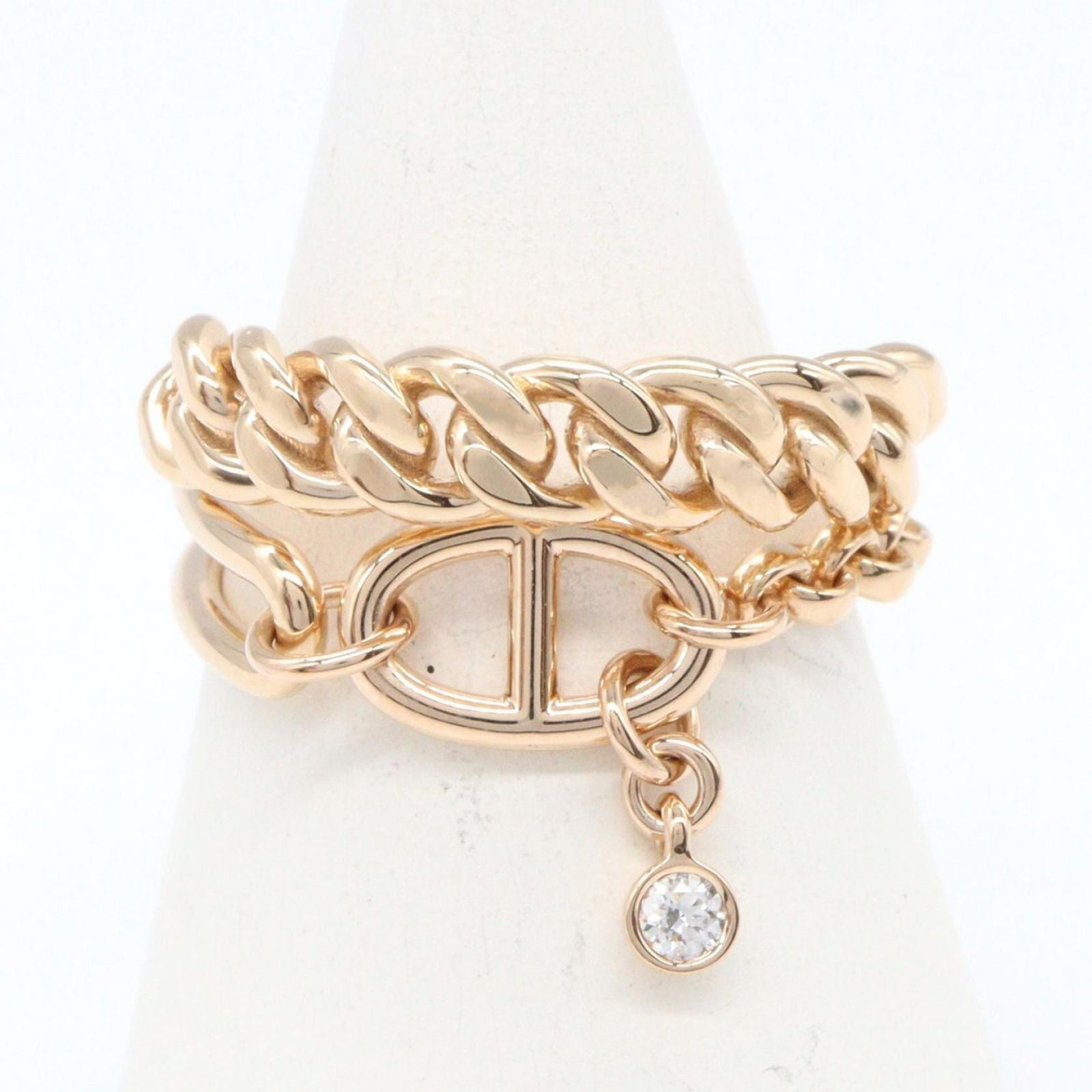 Hermes Ring H H124611B 00050 #56 K18Pg Used A