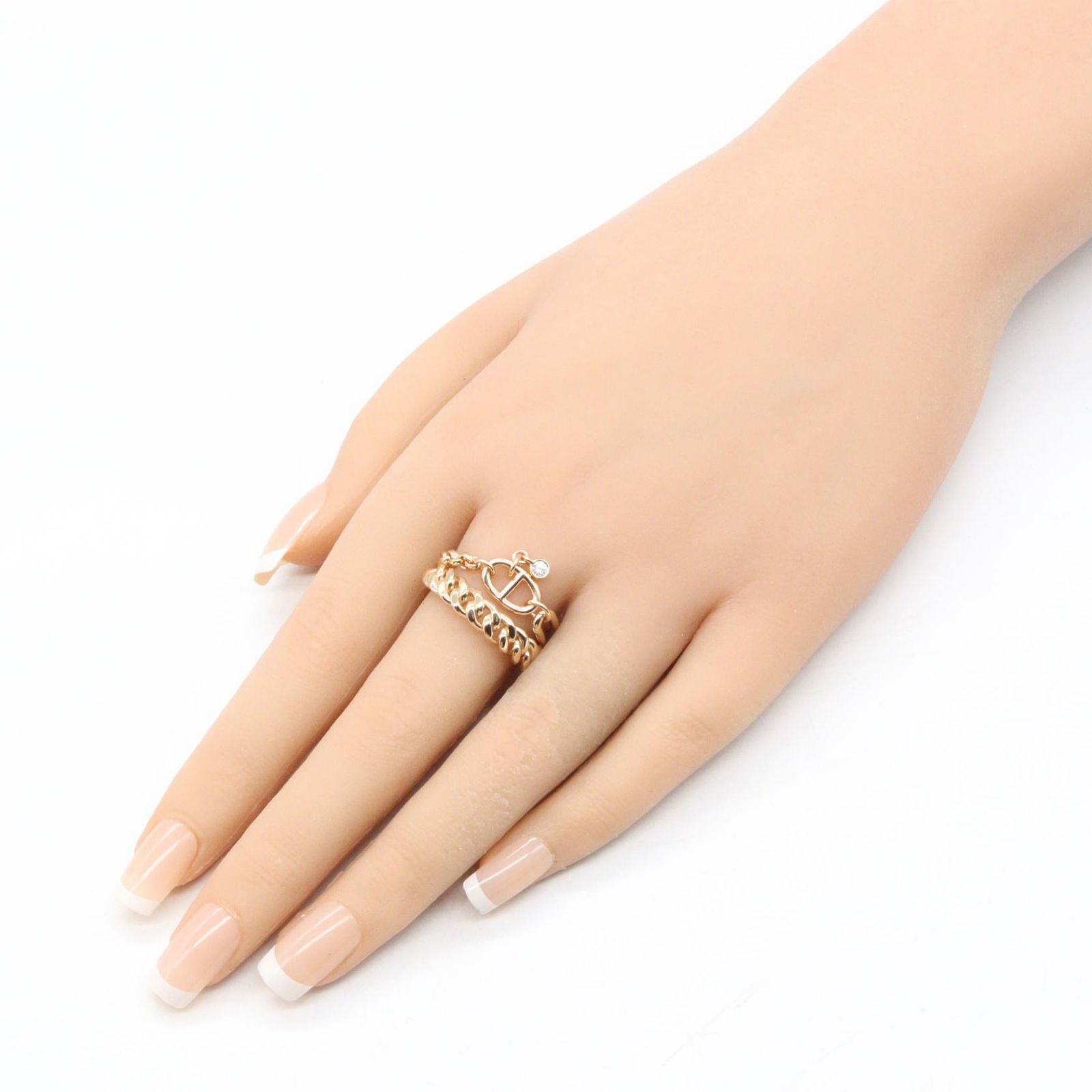 Hermes Ring H H124611B 00050 #56 K18Pg Used A