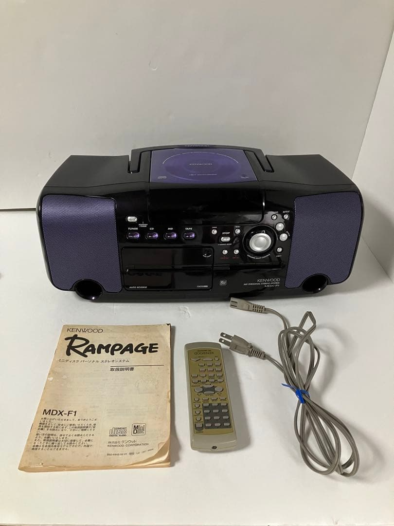 Kenwood Cd Md Cassette Deck Rampage Mdx-F1