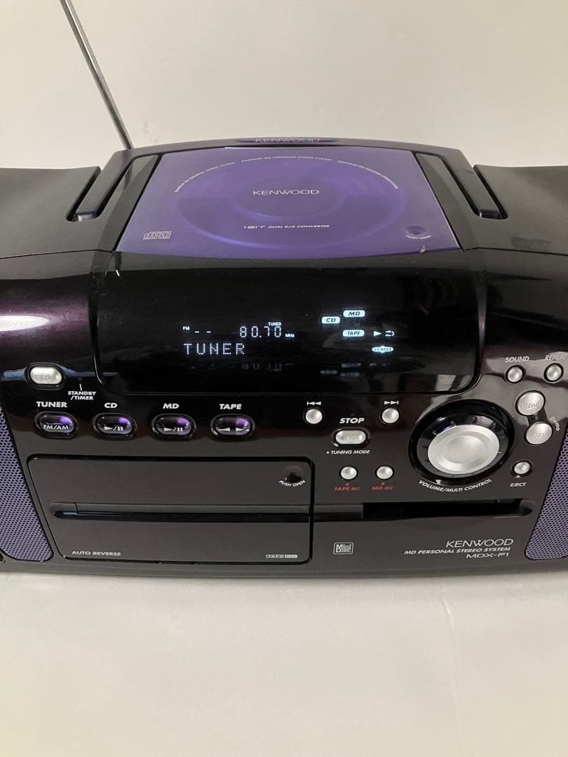 Kenwood Cd Md Cassette Deck Rampage Mdx-F1