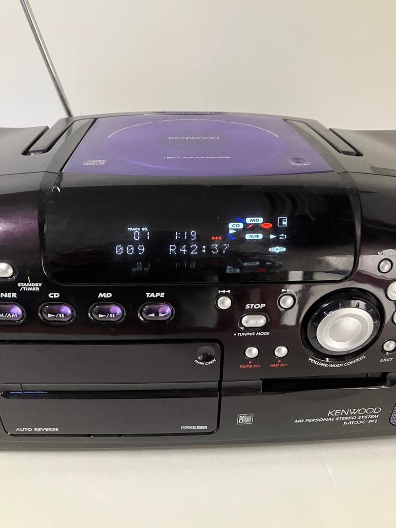 Kenwood Cd Md Cassette Deck Rampage Mdx-F1