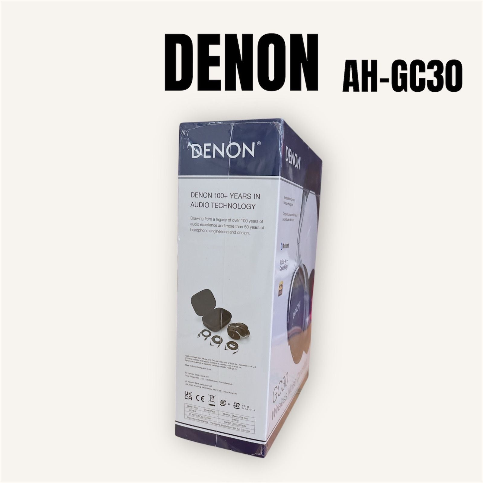 Denon Wireless Headphones Ah-Gc30 Aptx Hd Ah-Gc30Bkem
