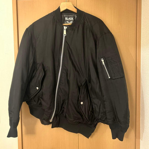 Black Comme Des Garcons Ma-1 Flight Jackets