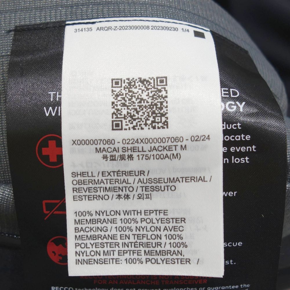 Arc'Teryx Jacket Macai Shell