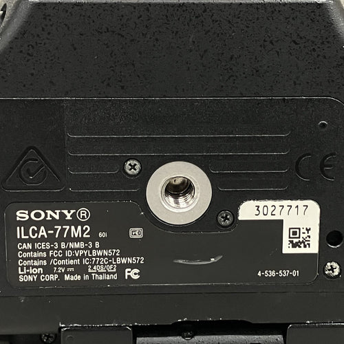 Digital Slr Sony 77Ii Ilca-77M2 K11349638