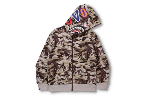 A Bathing Ape Hoodies Xxl Bape Ovo Shark Zip Hoodie Red