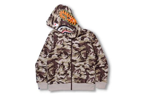 A Bathing Ape Hoodies Xxl Bape Ovo Shark Zip Hoodie Red