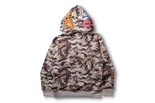 A Bathing Ape Hoodies Xxl Bape Ovo Shark Zip Hoodie Red