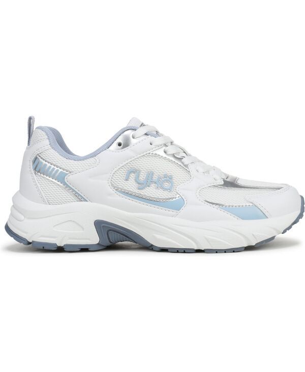 Sneakers Ryka Womens Generation Laceup Whiteblue Leathermesh