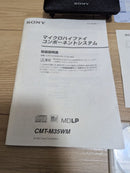 Sony Cd Md Cassette Deck Cmt-M35Wm