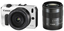 Digital Slr Canon Eos M Ef-M18-55Mm F3.5-5.6 Is Stm/Ef-M22Mm F2 Stm Eosmwh-Wlk