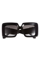 Loewe Sunglasses Anagram Square Sunglasseshiny Black Gradient Smoke