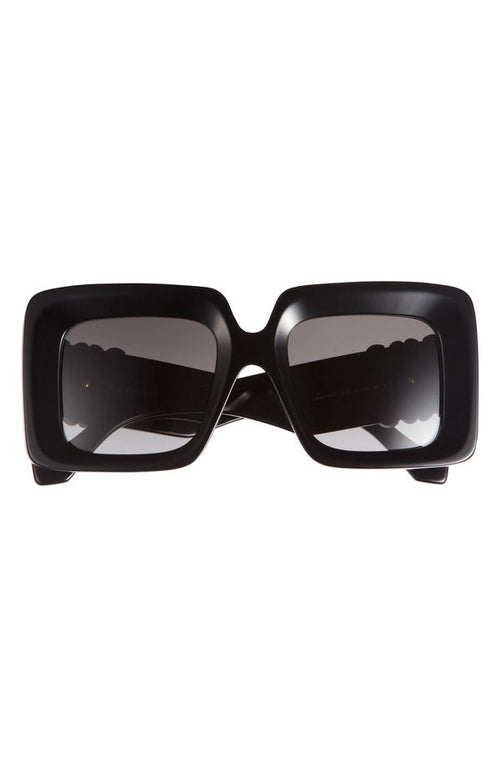 Loewe Sunglasses Anagram Square Sunglasseshiny Black Gradient Smoke
