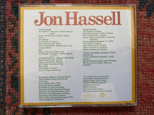Overseas Music Jon Hassell Vernal Equinox