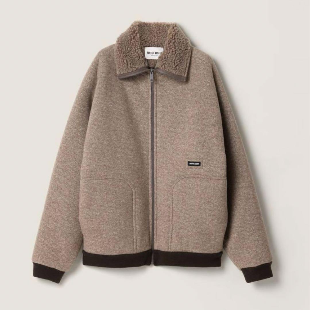 Miu Fleece Jackets Sherpa Miumiu 38
