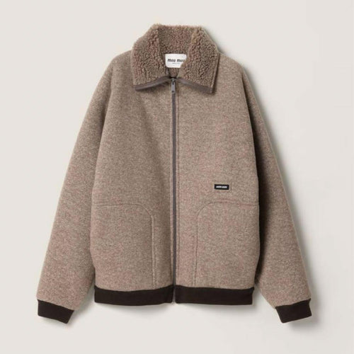 Miu Fleece Jackets Sherpa Miumiu 38