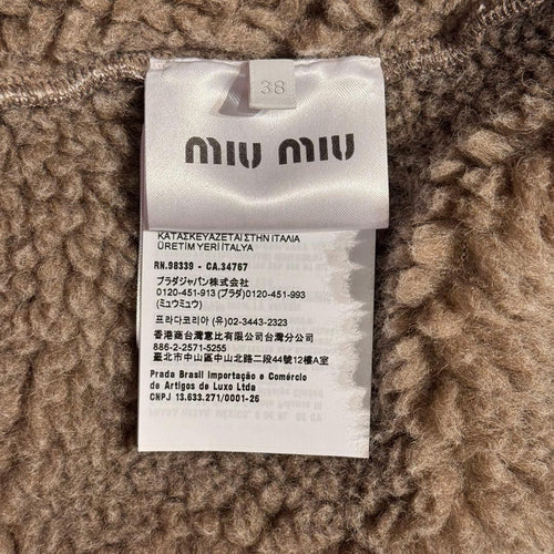 Miu Fleece Jackets Sherpa Miumiu 38