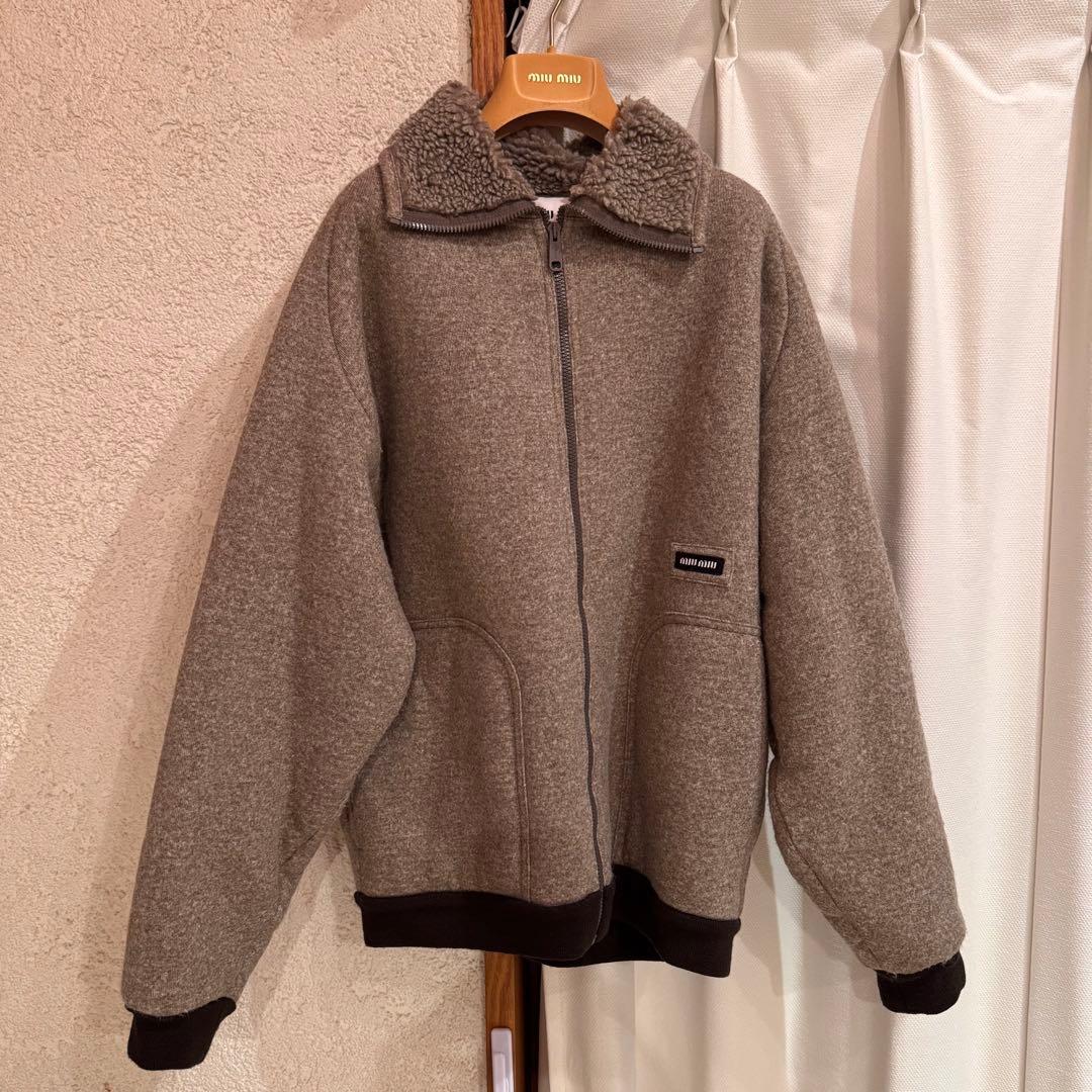 Miu Fleece Jackets Sherpa Miumiu 38