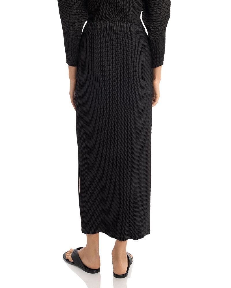 Others Pleats Please Issey Miyake Pleated Maxi Skirt Black