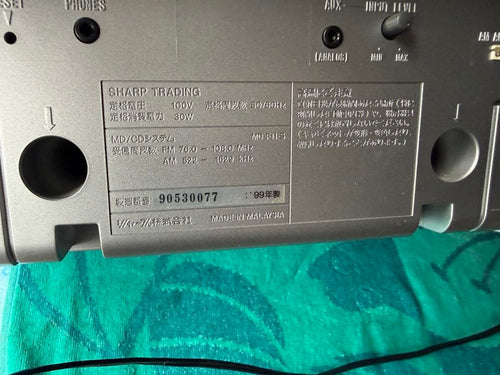 Sharp Cd, Md Cassette Decks Md-F11