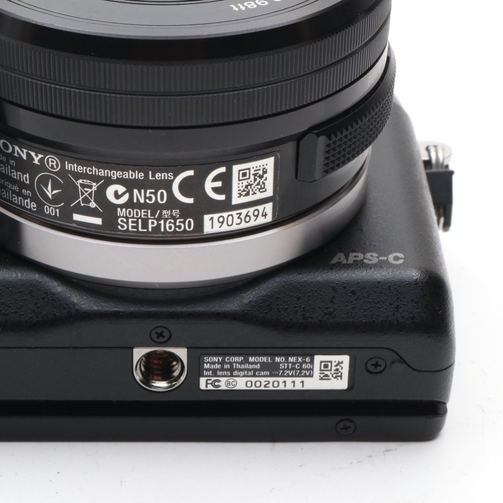 Sony Mirrorless Interchangeable Lips Nex-6 E