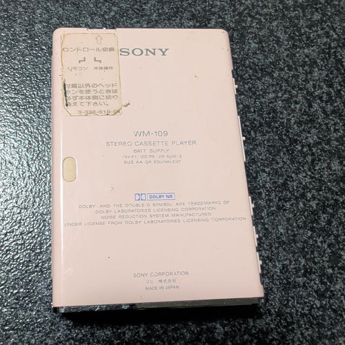Sony Cassette Players Wm-109
