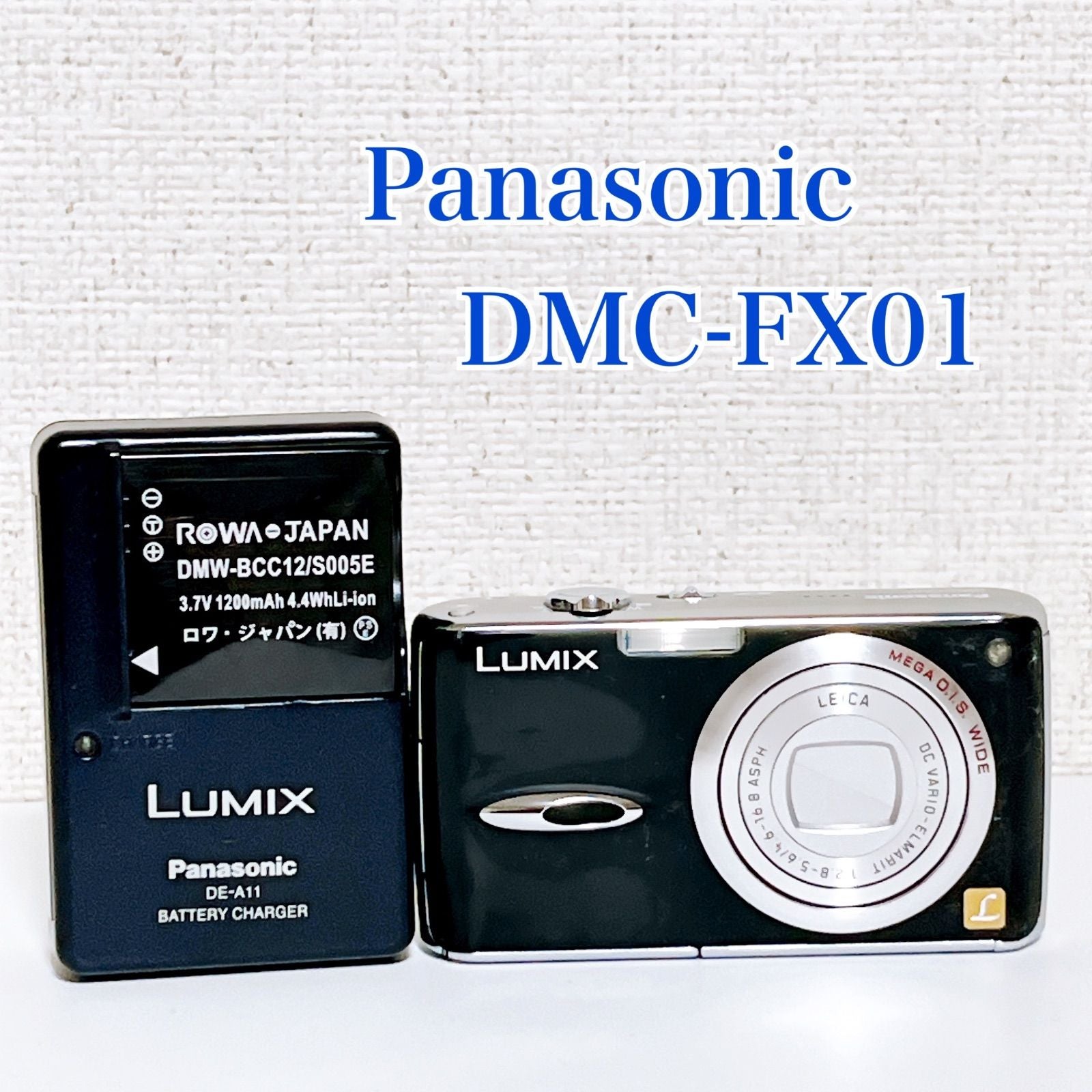 Panasonic Compact Digital Camera Lumix Dmc-Fx01 Leica Mega O.I.S. 600 Sd