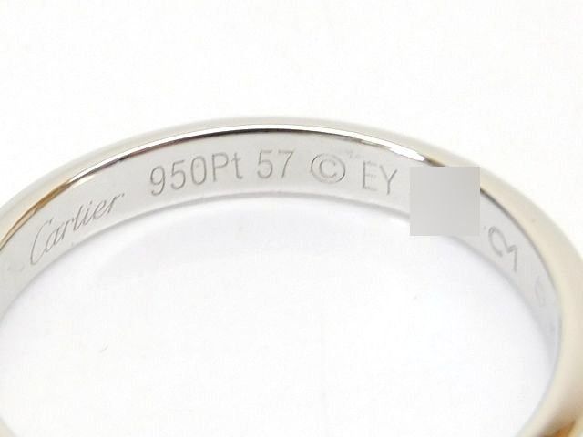 Cartier Ring Pt950 16 (57) 7L8A
