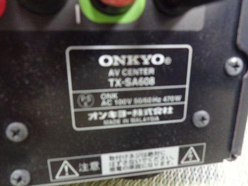 Onkyo Av Amplifier I214 Tx-Sa608 2606