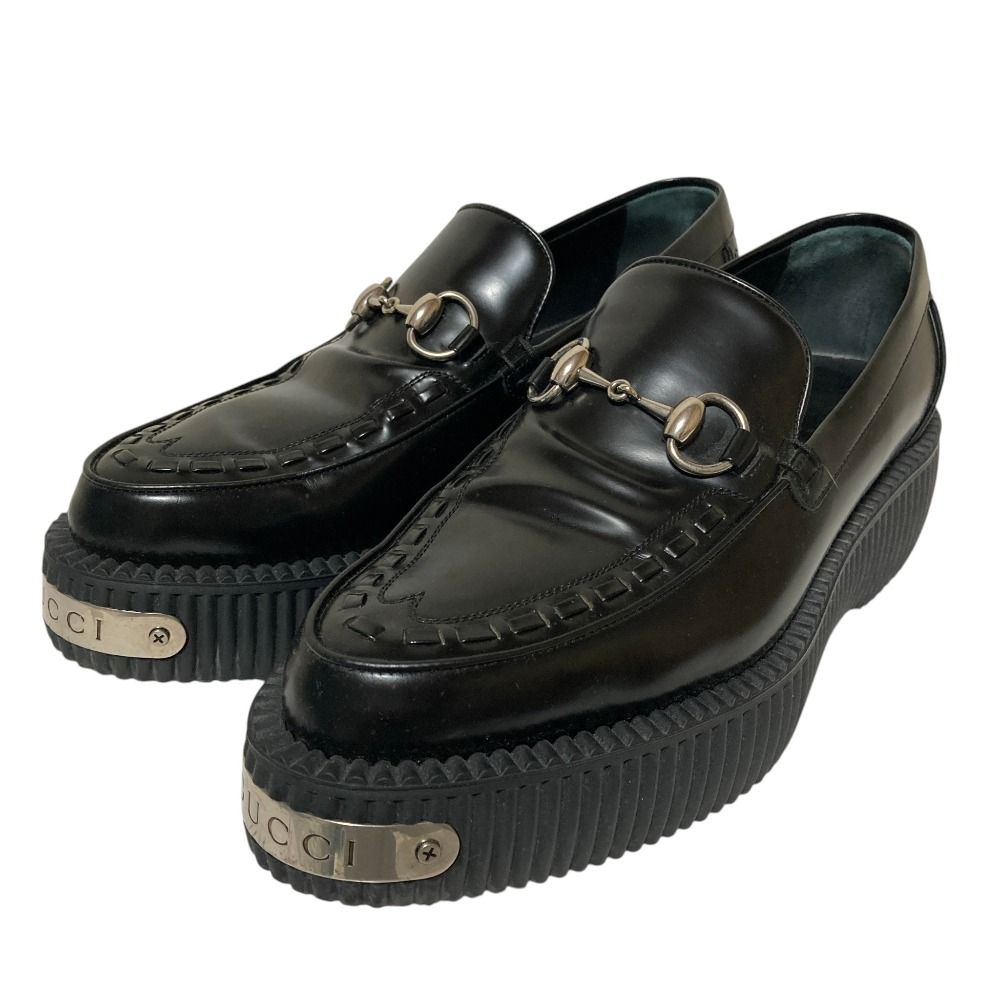 Gucci Loafers Leather Shoes 797095 6.5 Used