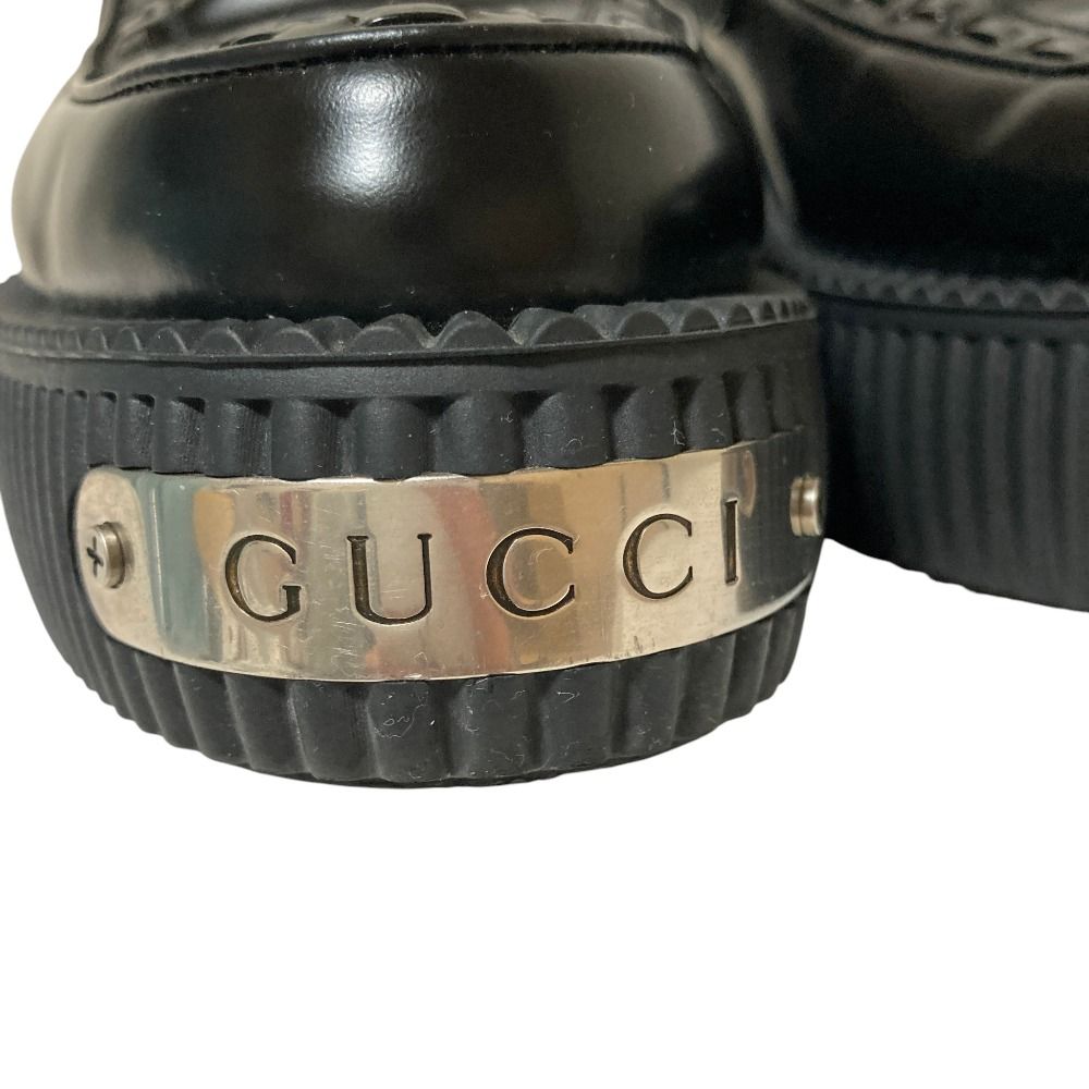 Gucci Loafers Leather Shoes 797095 6.5 Used