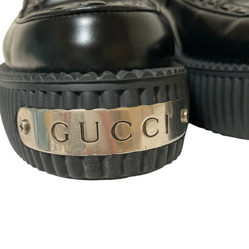 Gucci Loafers Leather Shoes 797095 6.5 Used