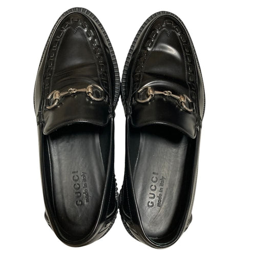 Gucci Loafers Leather Shoes 797095 6.5 Used