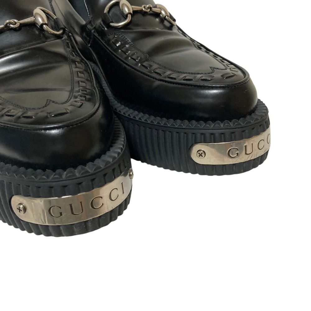Gucci Loafers Leather Shoes 797095 6.5 Used