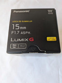 Panasonic Zoom Lenses Leica Dg Summilux15Mm F1.7
