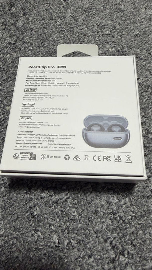 Soundpeats Wireless Earphones Pearlclip Pro